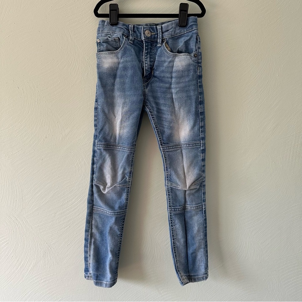 H&M &DENIM Light Wash Skinny Fit Jeans with adjustable waist
